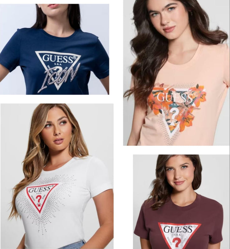GUESS VERY EXCULSIVE COTTON LYCRA TEES FOR LADIES