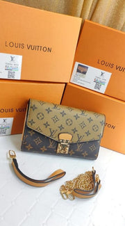 LV-Inspired Dual-Tone Monogram Sling Bag
