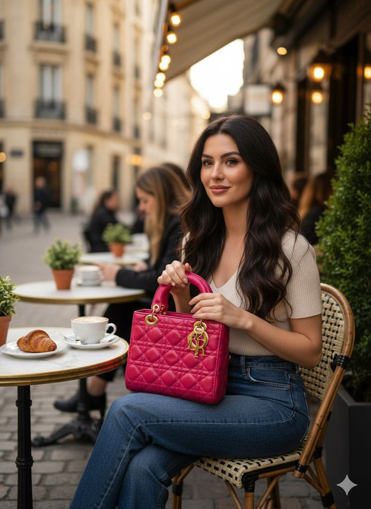 Elegant and latest Lady Dior Leather Bag