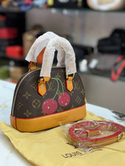 Louis Vuitton Monogram Cherry Mini Alma Bag