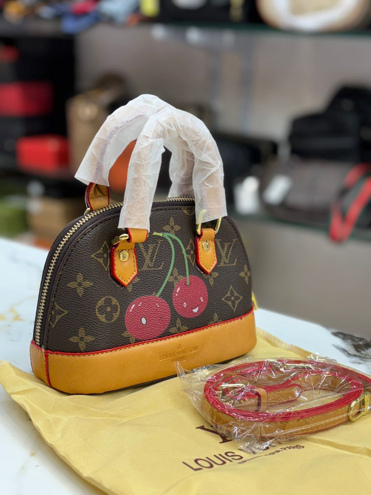 Louis Vuitton Monogram Cherry Mini Alma Bag