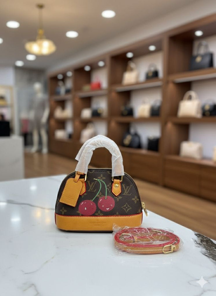 Louis Vuitton Monogram Cherry Mini Alma Bag