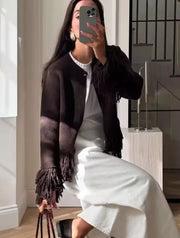 Women's Fringe Knitted Cardigan