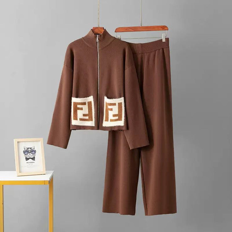 WINTER KNITTED CORD ZIPPER