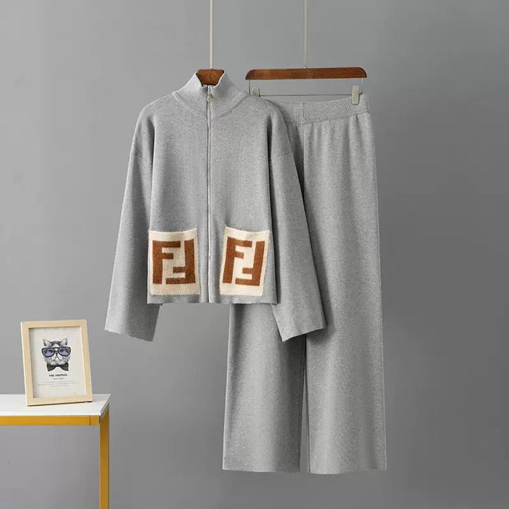 WINTER KNITTED CORD ZIPPER