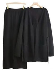 Cozy Knitted Cardigan & Skirt Co-Ord Set