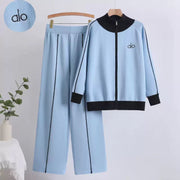 Women’s Zip-Up Knitted Sports Co-ord Set