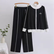 Women’s Zip-Up Knitted Sports Co-ord Set