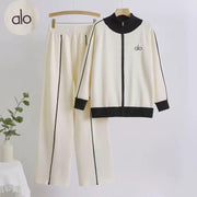 Women’s Zip-Up Knitted Sports Co-ord Set