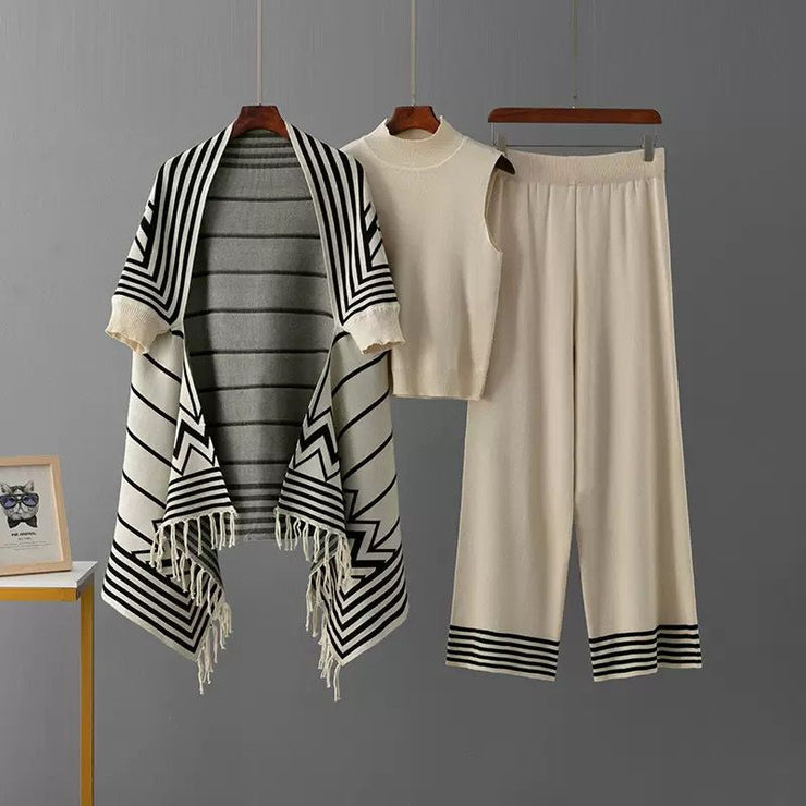 WINTER CORDS with sleeves cape