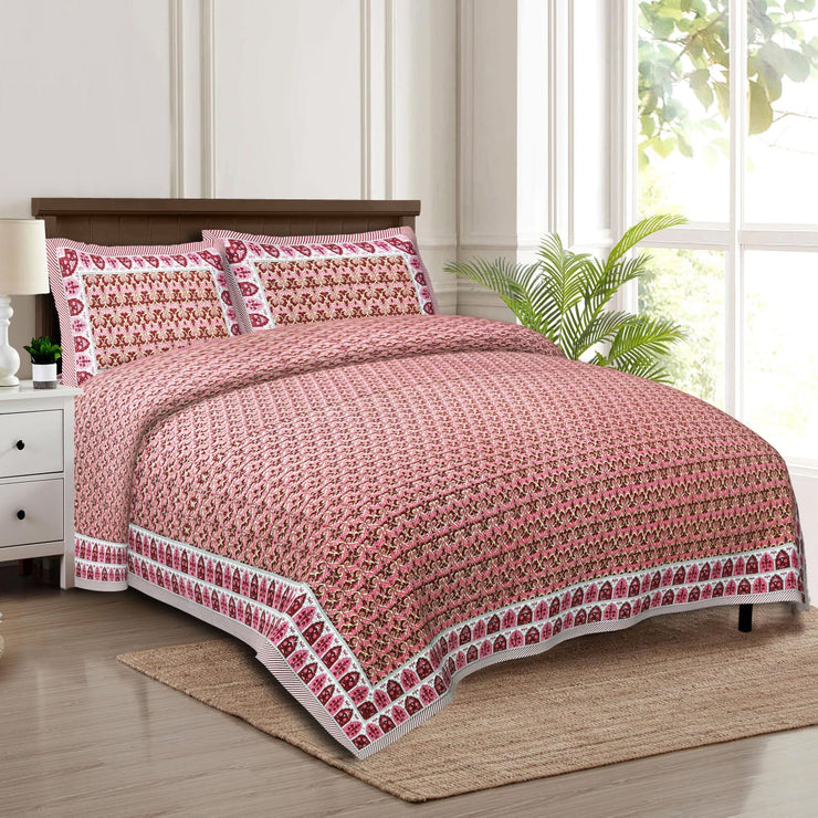 Rajasthani Block Printed Bedsheets - King Size