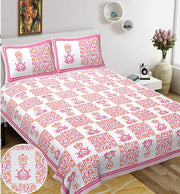 Rajasthani Block Printed Bedsheets - King Size