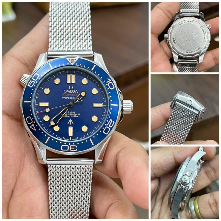 Round Omega Seamaster Wrist Watch