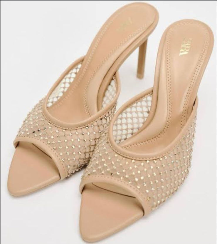 ZARA Novella Open Toe Mule Sandals