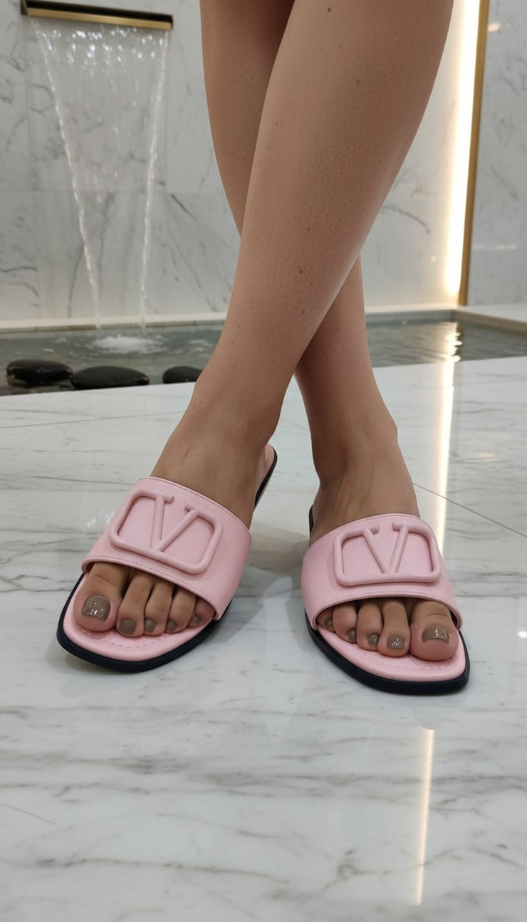 VALENTINO SLIDES - PINK