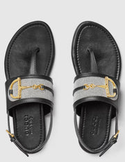 GUCCI THONGS SANDAL - BLACK