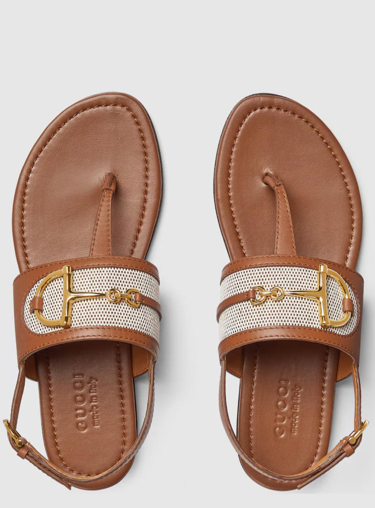 GUCCI THONGS SANDAL - BROWN