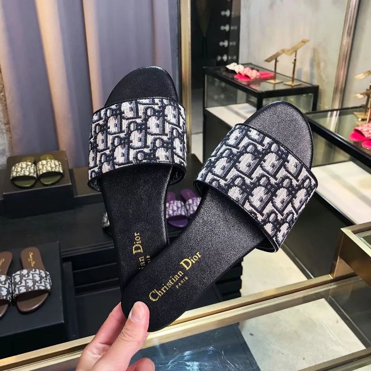 Christian Dior Gray Black
