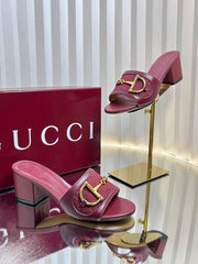 GUCCI HORSE BLOCK HEELS